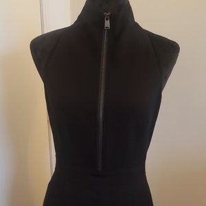 Andrew Marc midi length front zipper dress
